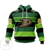 Personalized Anaheim Ducks Saint Patrick Day Ireland Jersey Custom Hoodie