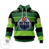 Personalized Edmonton Oilers Saint Patrick Day Ireland Jersey Custom Hoodie