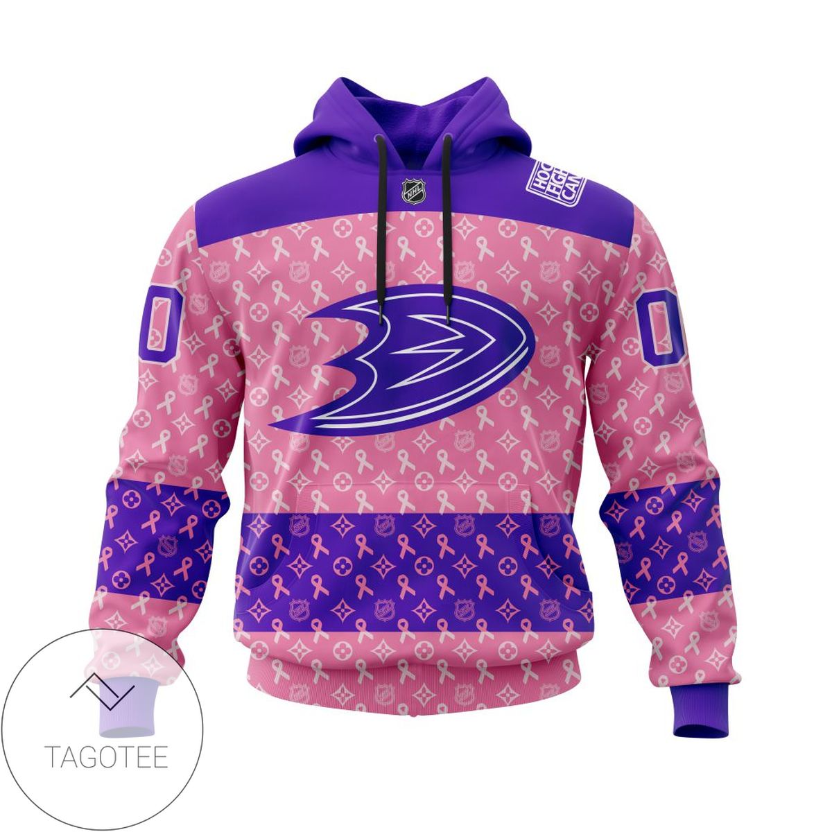 Personalized NHL Anaheim DucksPink Ribbon Fights Cancer Jersey