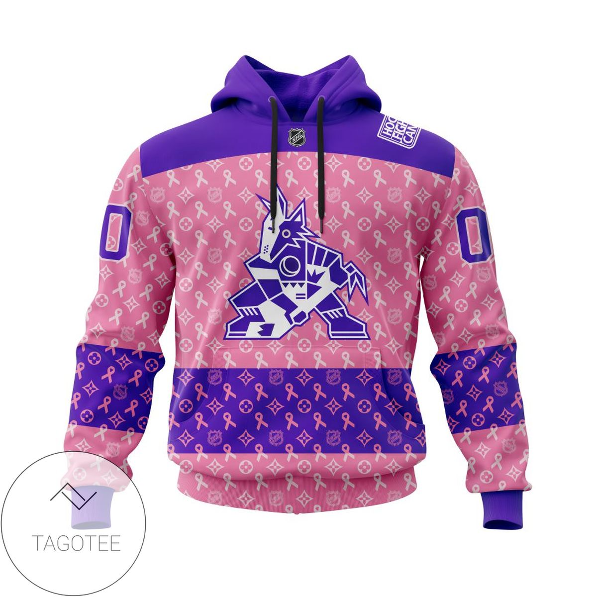 Personalized NHL Arizona CoyotesPink Ribbon Fights Cancer Jersey