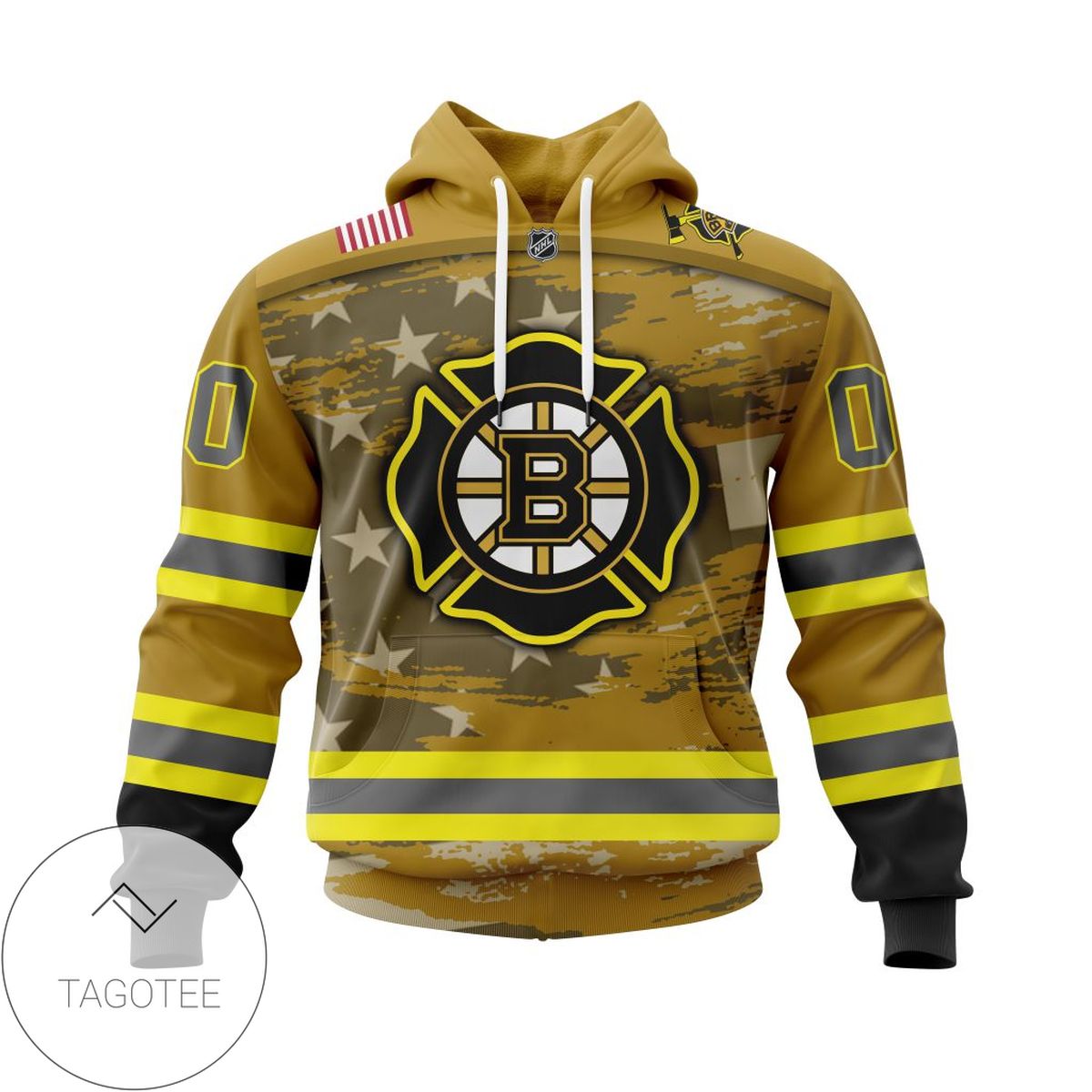 Personalized NHL Boston Bruins Jersey Firefighter 3D Hoodie