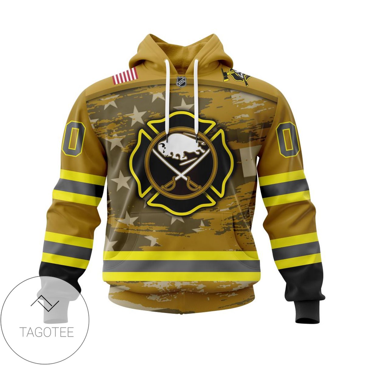 Personalized NHL Buffalo Sabres Jersey Firefighter 3D Hoodie