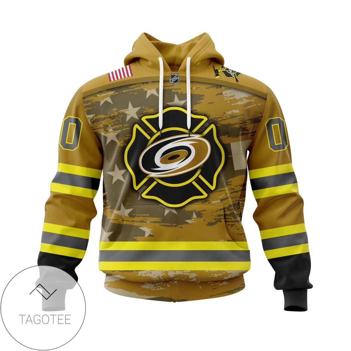 Personalized NHL Carolina Hurricanes Jersey Firefighter 3D Hoodie
