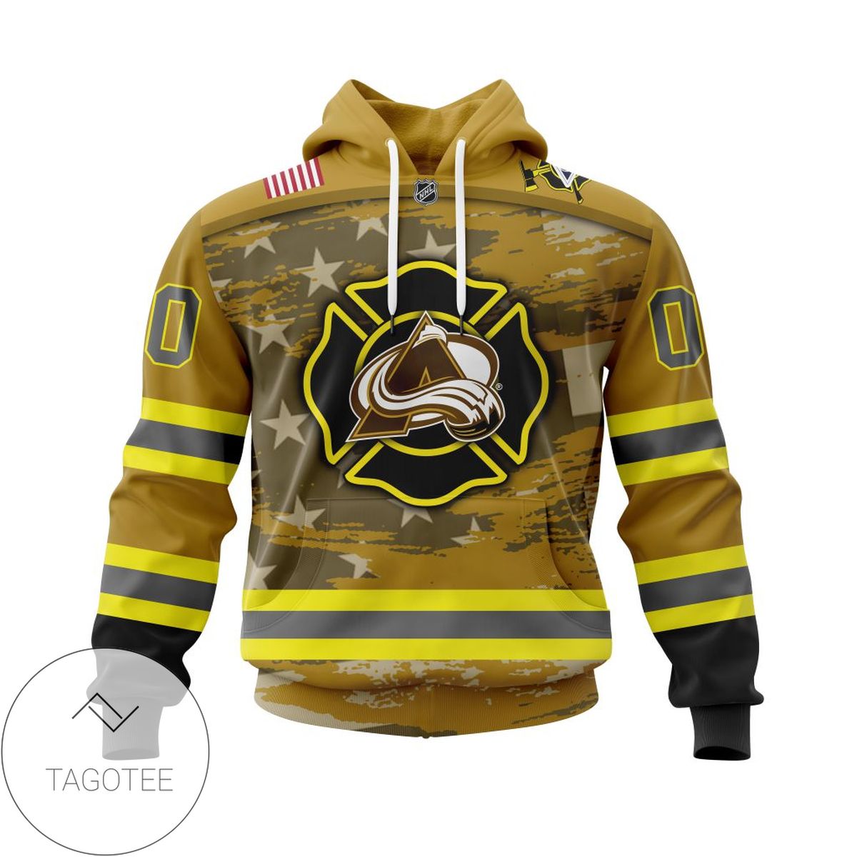 Personalized NHL Colorado Avalanche Jersey Firefighter 3D Hoodie