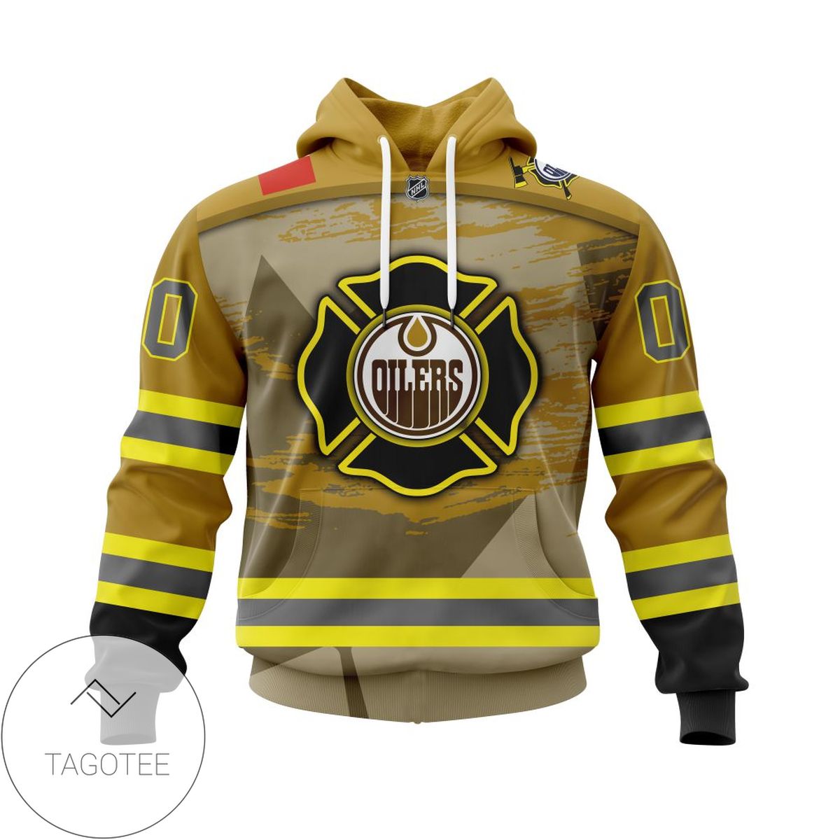 Personalized NHL Edmonton Oilers Jersey Firefighter 3D Hoodie