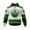 Personalized NHL Edmonton Oilers St Patrick Days Jersey Custom Hoodie