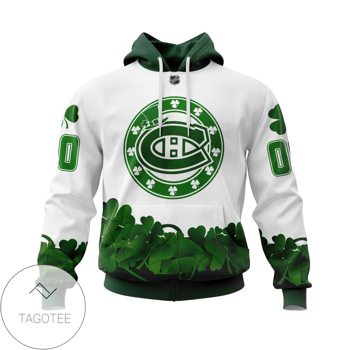 Personalized NHL Montreal Canadiens Happy St Patricks Day Shamrock Jersey