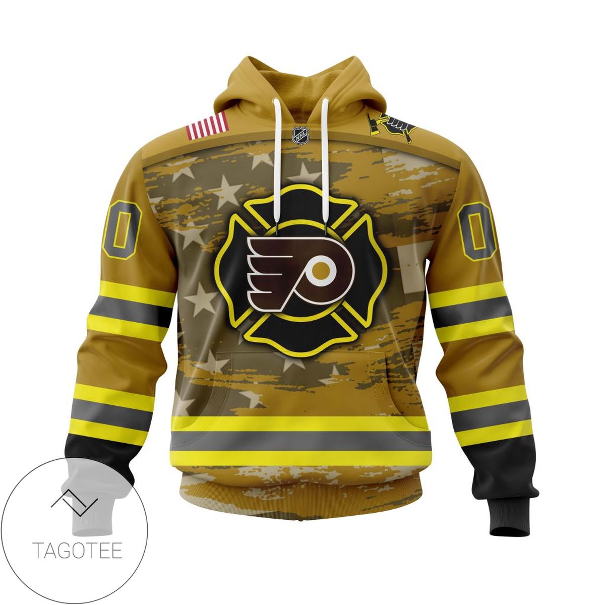 Personalized NHL Philadelphia Flyers Jersey Firefighter 3D Hoodie