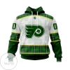 Personalized NHL Philadelphia Flyers St Patrick Days Jersey Custom Hoodie