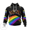 Personalized NHL Pittsburgh Penguins LGBT Pride Jersey Hoodie