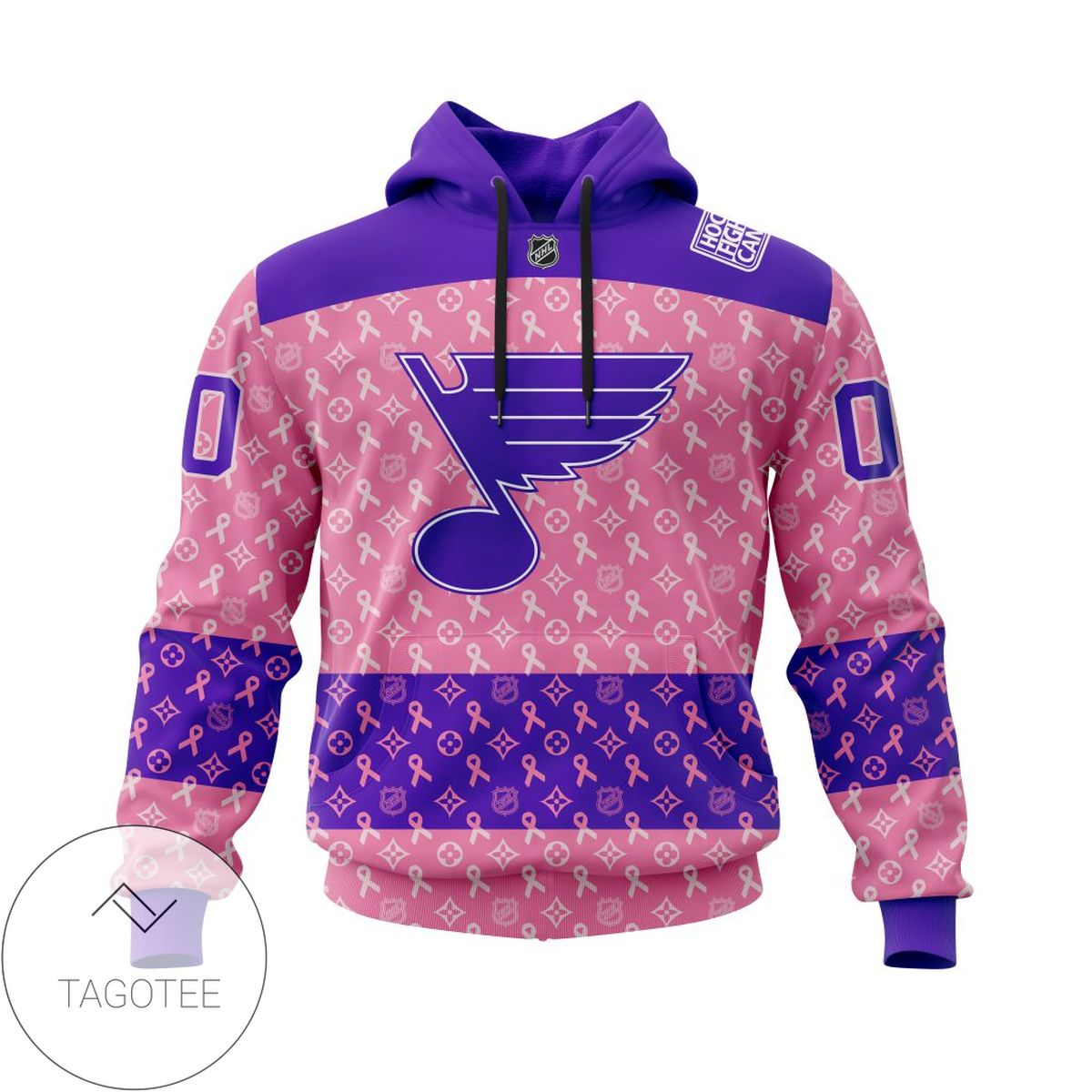 Personalized NHL St. Louis BluesPink Ribbon Fights Cancer Jersey