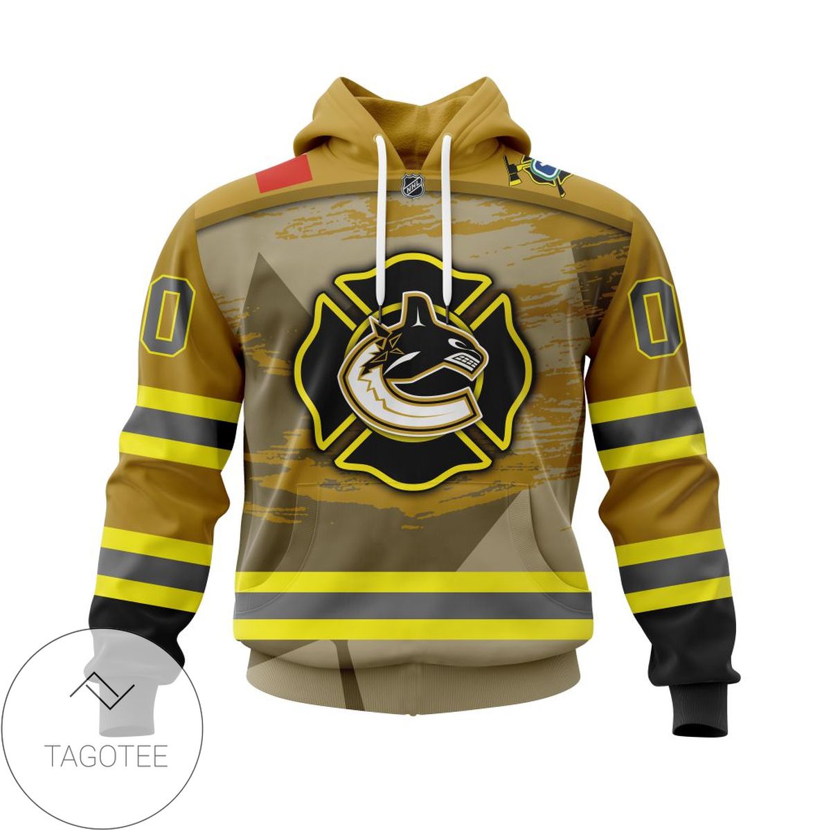Personalized NHL Vancouver Canucks Jersey Firefighter 3D Hoodie
