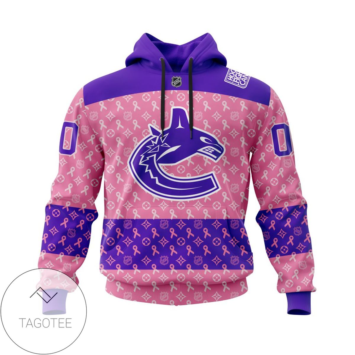 Personalized NHL Vancouver CanucksPink Ribbon Fights Cancer Jersey
