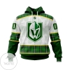Personalized NHL Vegas Golden Knights St Patrick Days Jersey Custom Hoodie