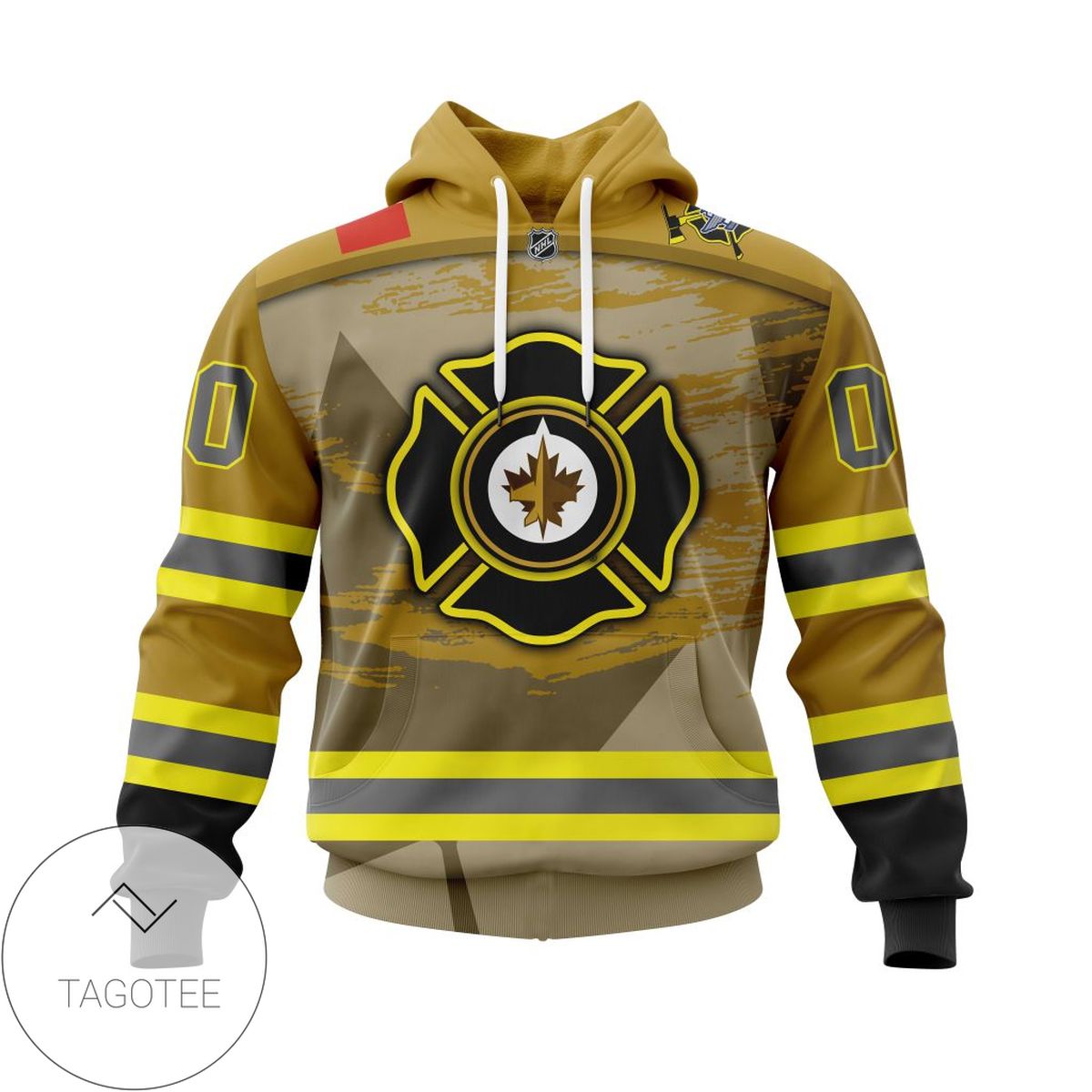 Personalized NHL Winnipeg Jets Jersey Firefighter 3D Hoodie