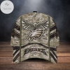 Philadelphia Eagles NFL Camouflage Eagle Custom Name Trucker Designer Classic Baseball Cap Men Dad Sun Hat Personalized Gift