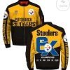 Pittsburgh Steelers 3d Bomber Jacket 6x Champions Coat For