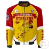 Pittsburgh Steelers 3d Bomber Jacket Graphic Running