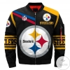 Pittsburgh Steelers Logo Football Team 3d Printed Unisex Bomber Jacket