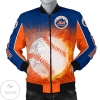 Playing Game With New York Mets 3d Printed Unisex Bomber Jacket
