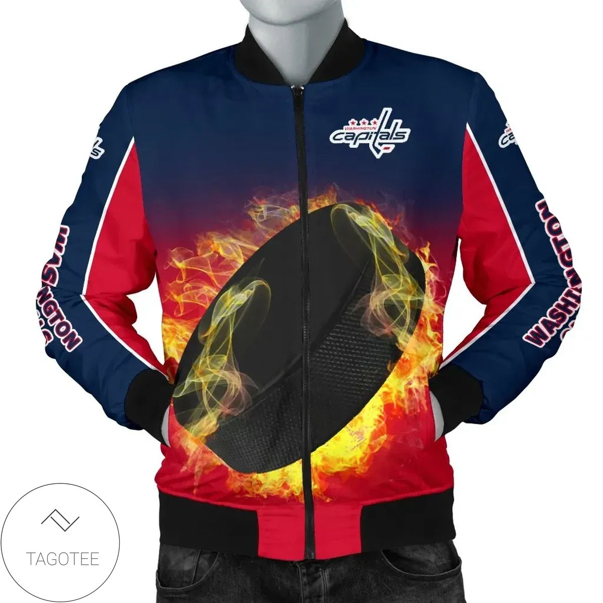 Playing Game With Washington Capitals Club 3d Printed Unisex Bomber Jacket