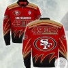 San Francisco 49ers Red Taupe 3d Printed Unisex Bomber Jacket
