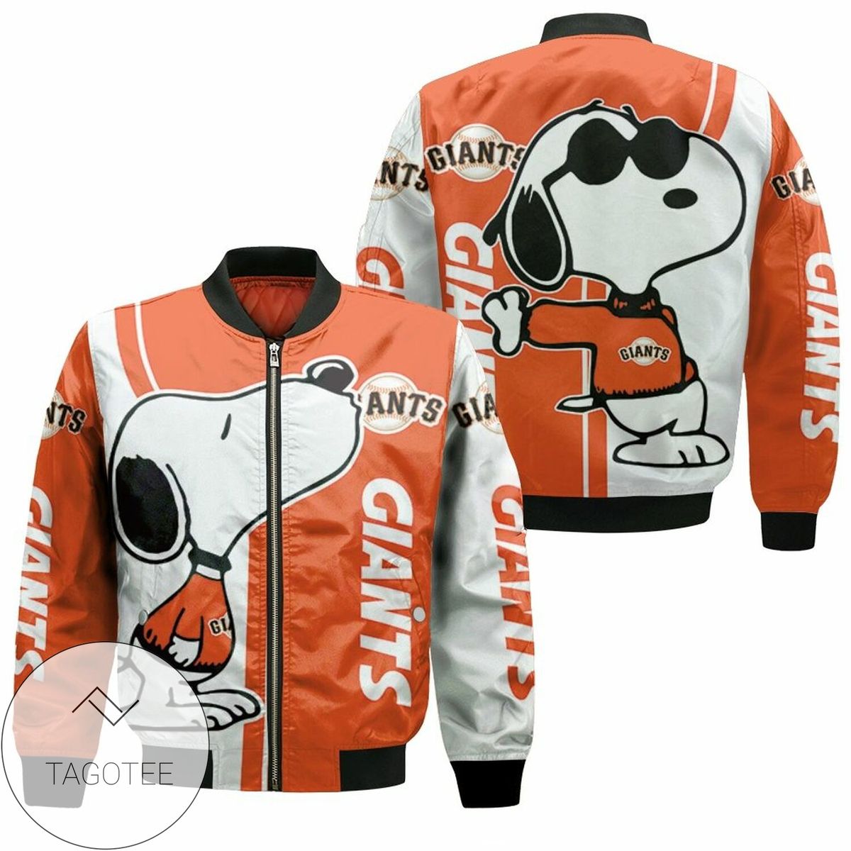 San Francisco Giants Snoopy Lover 3D Printed Bomber Jacket