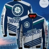 Seattle Mariners Stripes 3d Printed Unisex Bomber Jacket