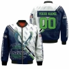 Seattle Seahawks Logo Nfl For Fans 3D Personalized Bomber Jacket