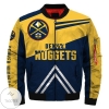 Steel And Yellow Denver Nuggets 3d Printed Unisex Bomber Jacket