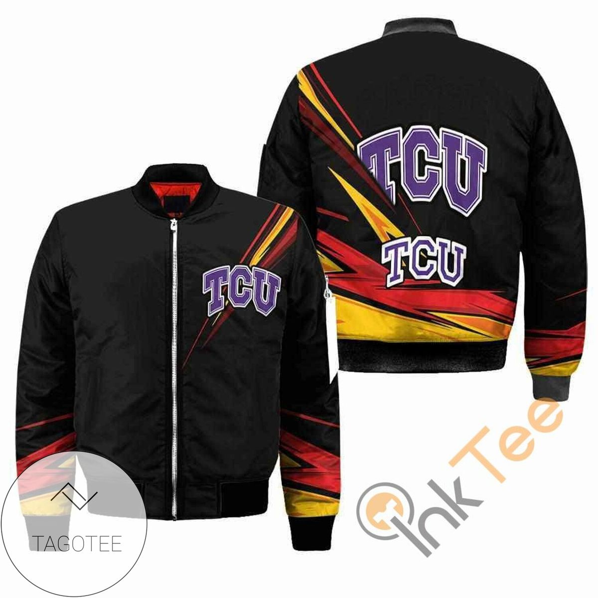 TCU Horned Frogs NCAA Black Apparel Best Christmas Gift For Fans Bomber Jacket