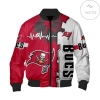 Tampa Bay Buccaneers Bomber Jacket White On Red