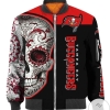 Tampa Bay Buccaneers Football Team Skull 3d Printed Unisex Bomber Jacket