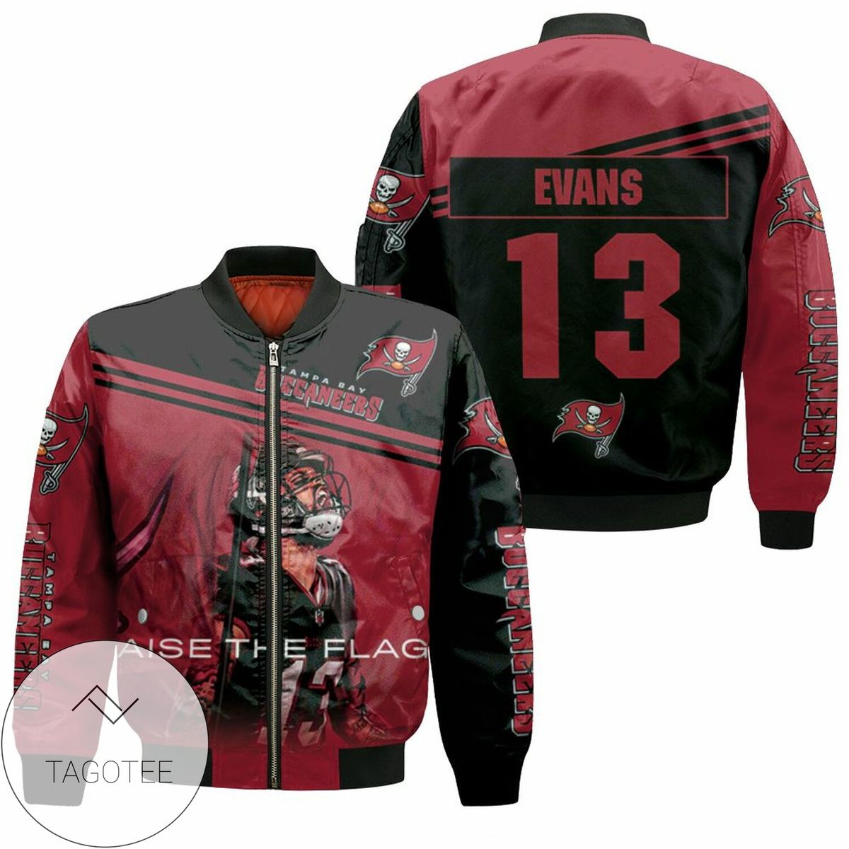 Tampa Bay Buccaneers Mike Evans Raise The Flag For Fan Bomber Jacket
