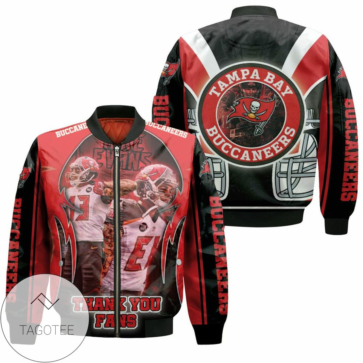 Tampa Bay Buccaneers Super Bowl Champions Mike Evans Thank You Fan Bomber Jacket
