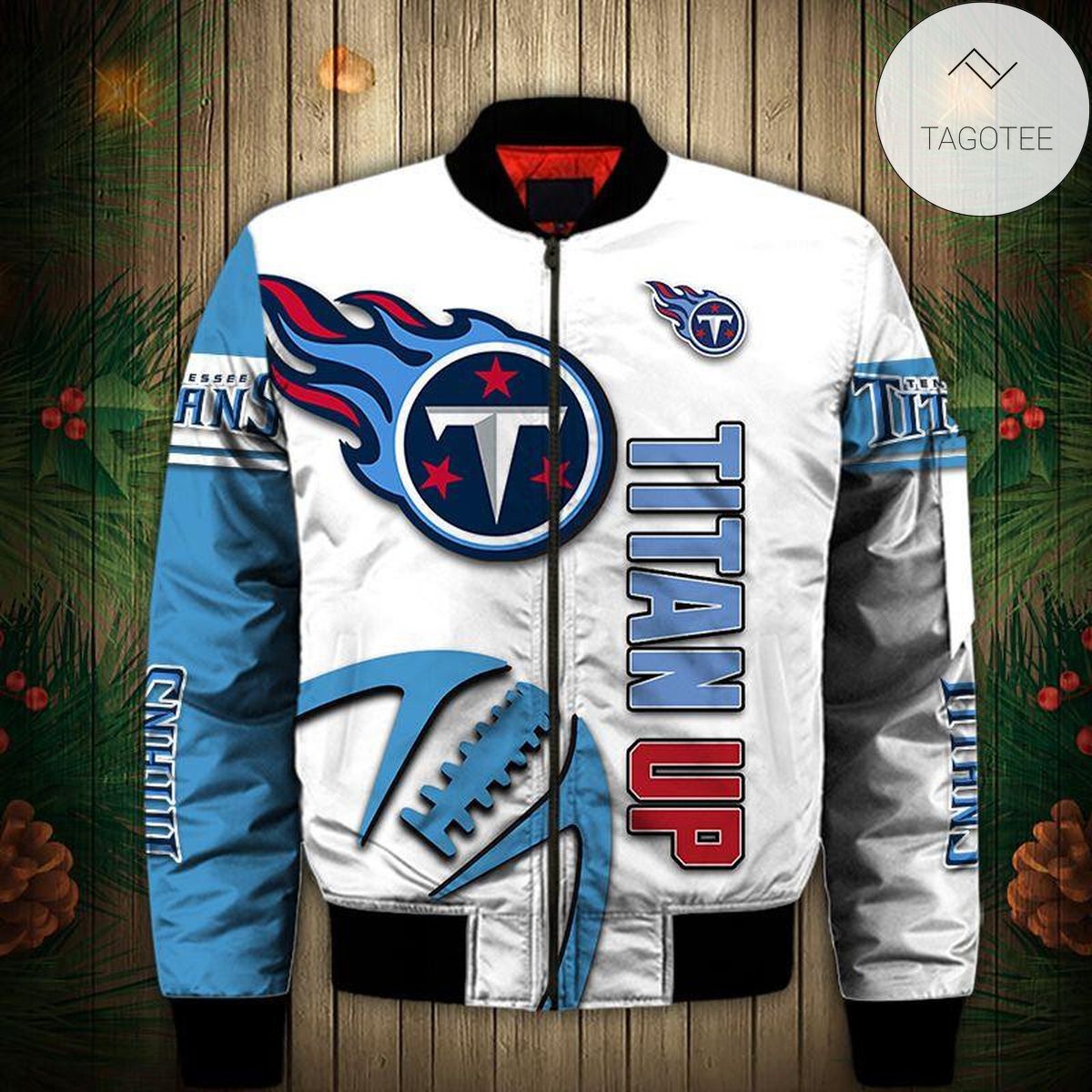 Tennessee Titans 3d Bomber Jacket Graphic Balls