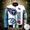 Tennessee Titans White 3d Printed Unisex Bomber Jacket