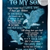 To My Son Never Forget That I Love You Eagles Blanket