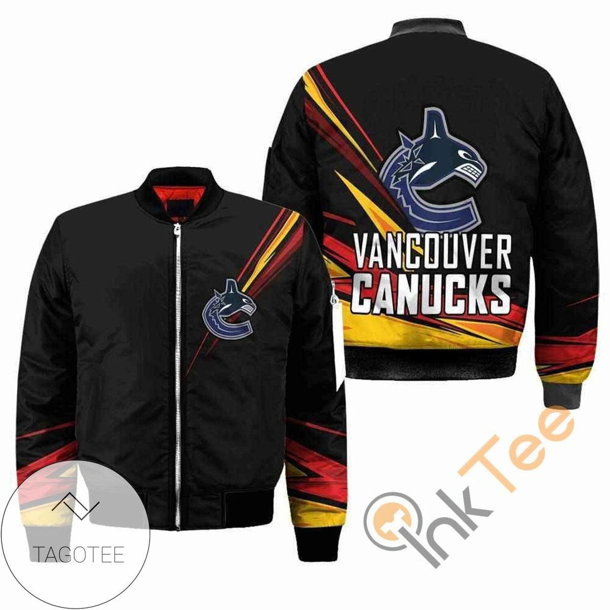 Vancouver Canucks NHL Black Apparel Best Christmas Gift For Fans Bomber Jacket
