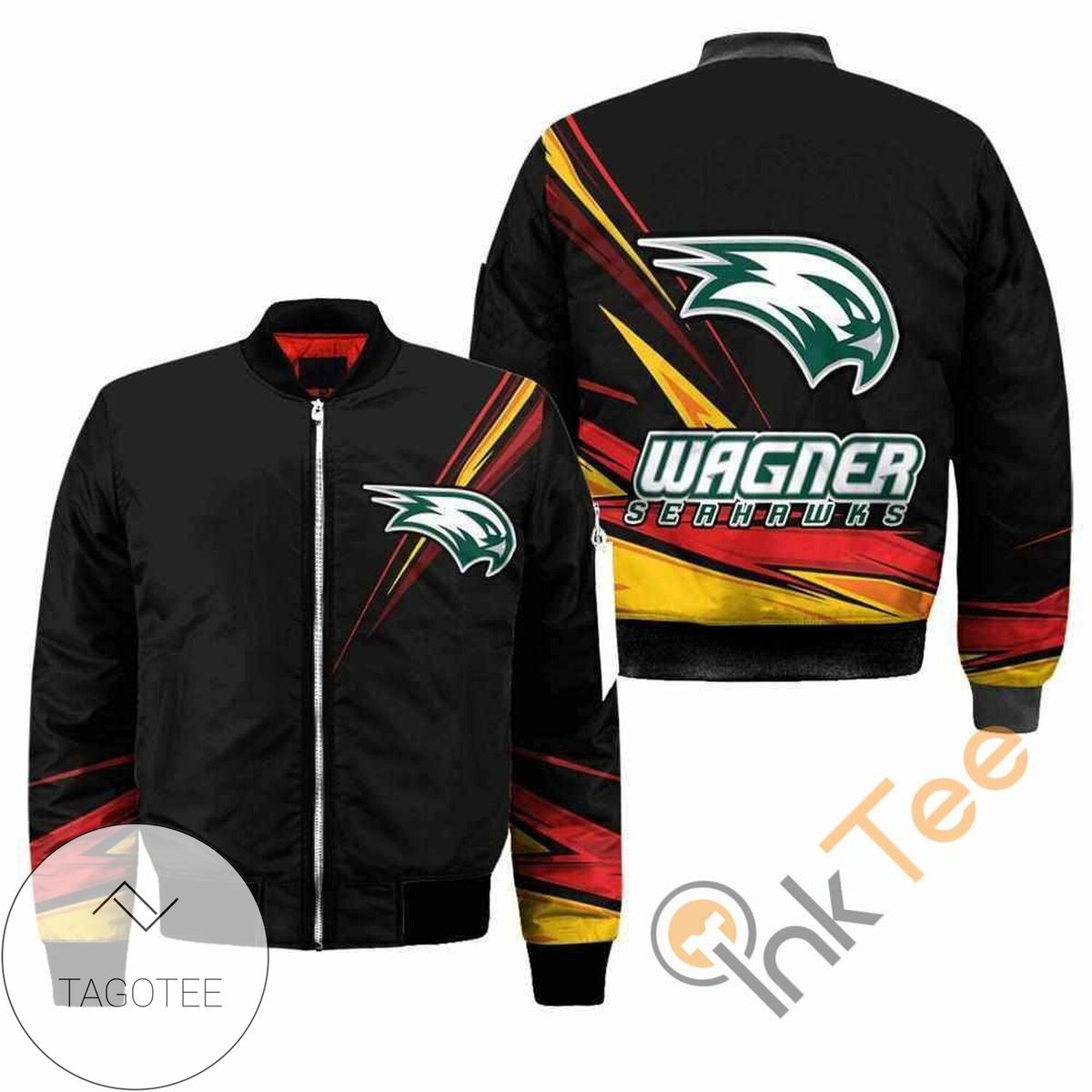Wagner Seahawks NCAA Black Apparel Best Christmas Gift For Fans Bomber Jacket