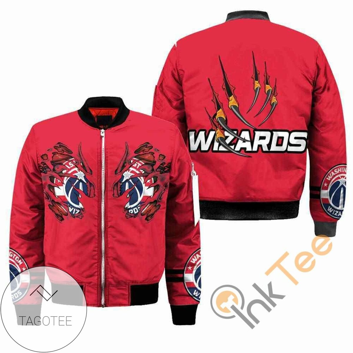 Washington Wizards NBA Claws Apparel Best Christmas Gift For Fans Bomber Jacket