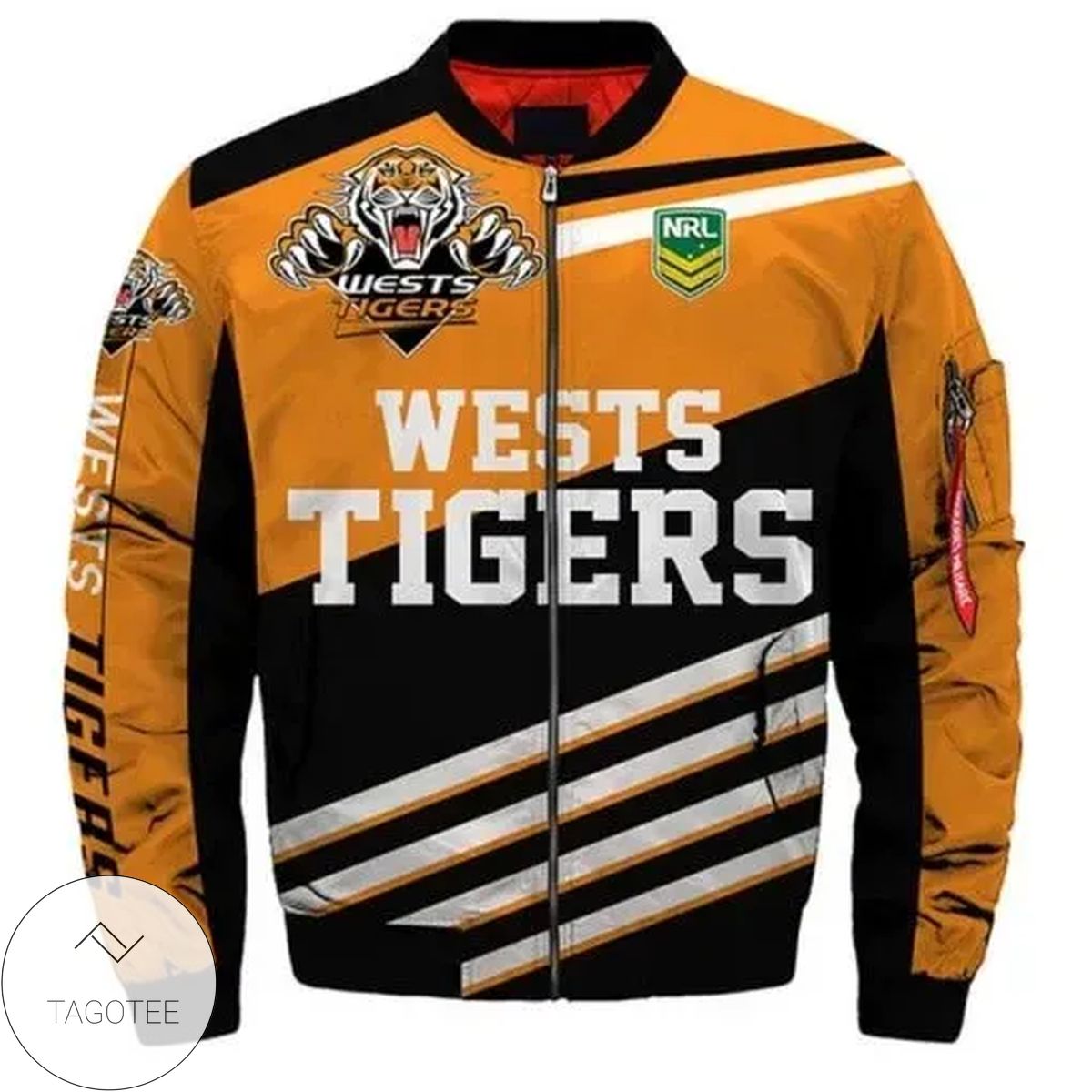 Wests Tigers 3d Printed Unisex Bomber Jacket