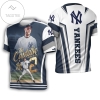 2 New York Yankees Derek Jeter The Captain 3d All Over Print T-shirt