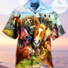 2022 Authentic Hawaiian Aloha Shirts Laughing Horses Funny