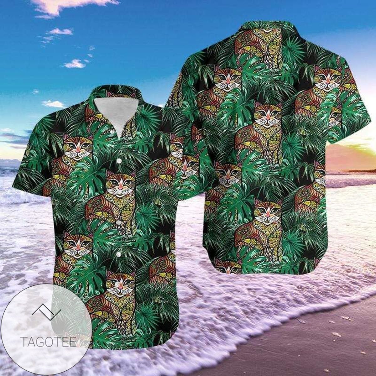 2022 Authentic Hawaiian Shirts Awesome Cat 1301v
