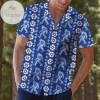 2022 Authentic Hawaiian Shirts Bigfoot Blue Floral