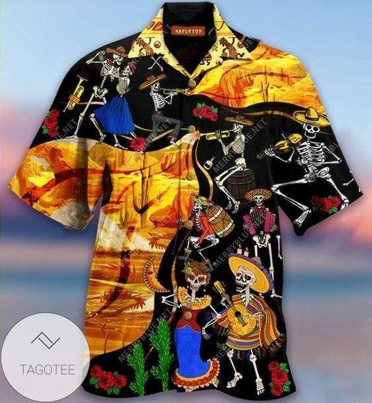 2022 Authentic Hawaiian Shirts Mexican Day Of The Dead Carnival