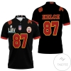 87 Travis Kelce Kannas City 1 Jersey Inspired Style All Over Print Polo Shirt