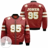 95 Chris Jones Kannas City Jersey Inspired Style Bomber Jacket