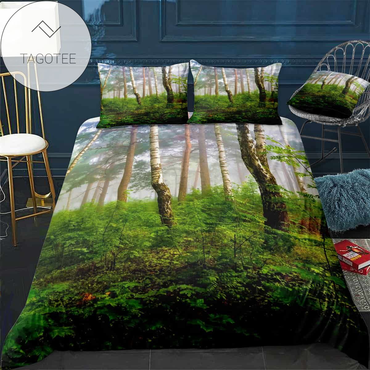 A North Forest In Fog Latv Bedding Sets Duvet Cover Luxury Brand Bedroom Sets Duvet Cover Pillow Shams 2022